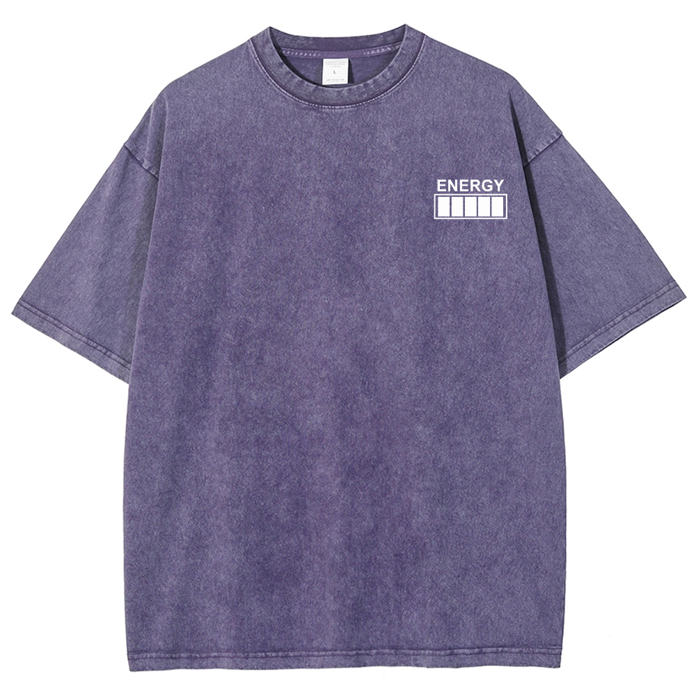 QR Code Customized Unisex Fit Washed T-Shirt