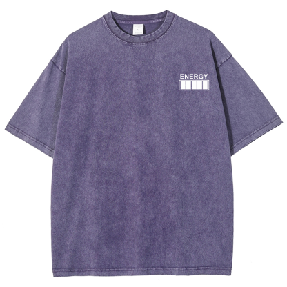 QR Code Customized Unisex Fit Washed T-Shirt