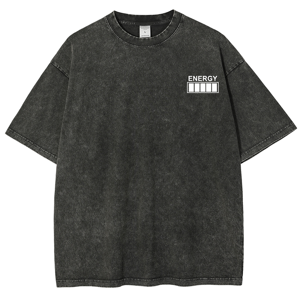 QR Code Customized Unisex Fit Washed T-Shirt