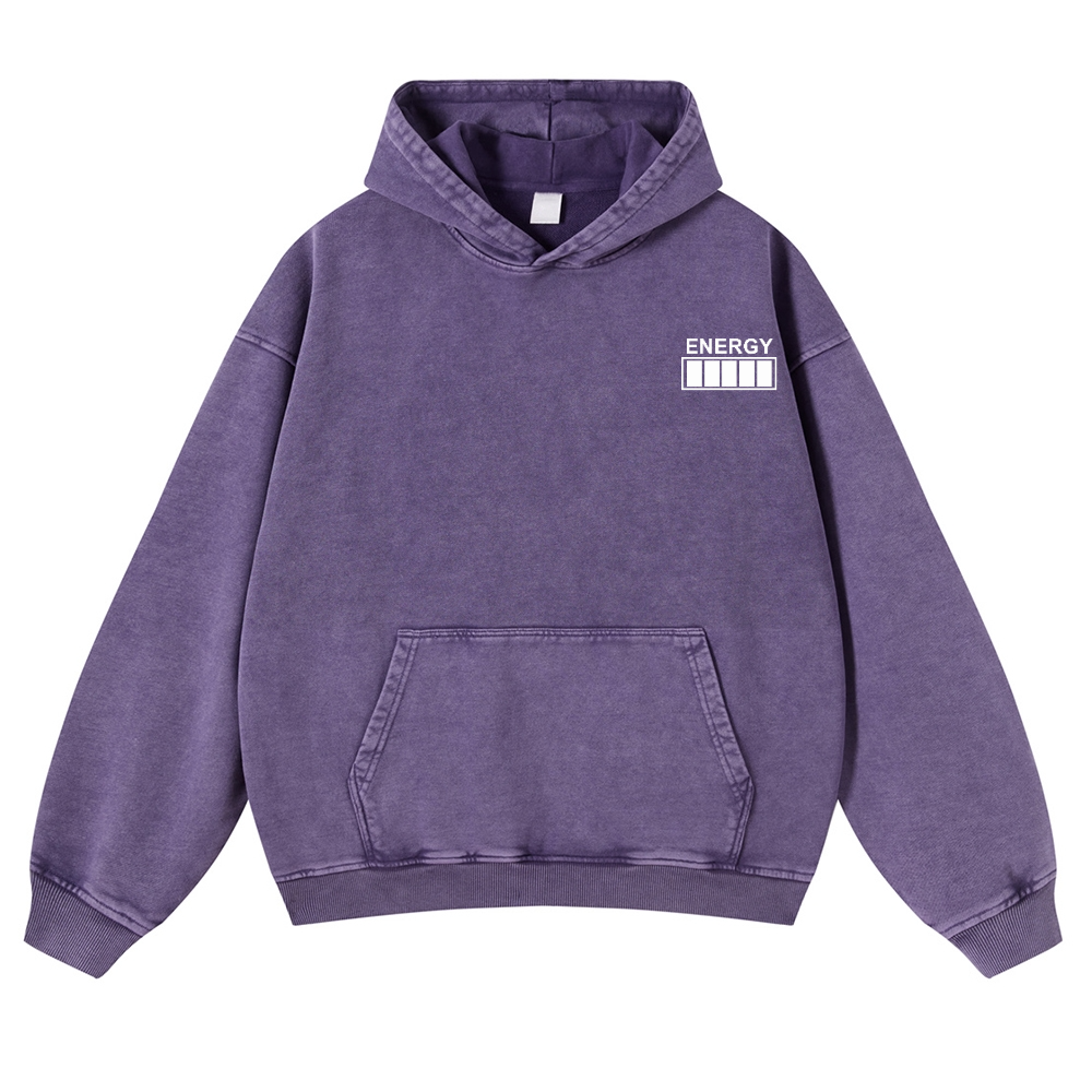 QR Code Customized Unisex Fit Washed Hoodie