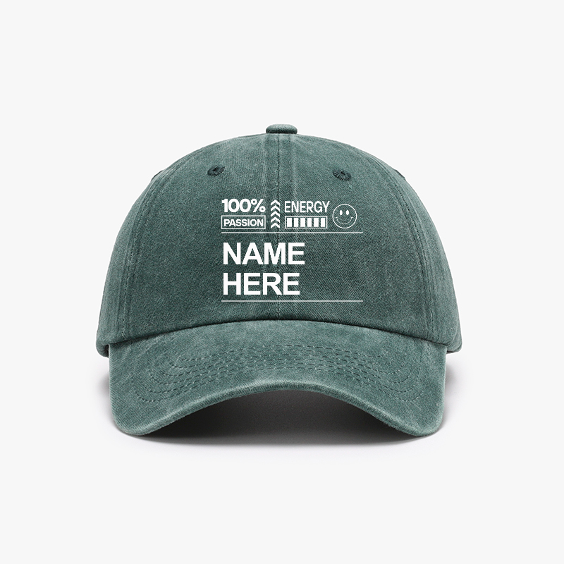 Customized Unisex Washed Vintage Baseball Cap