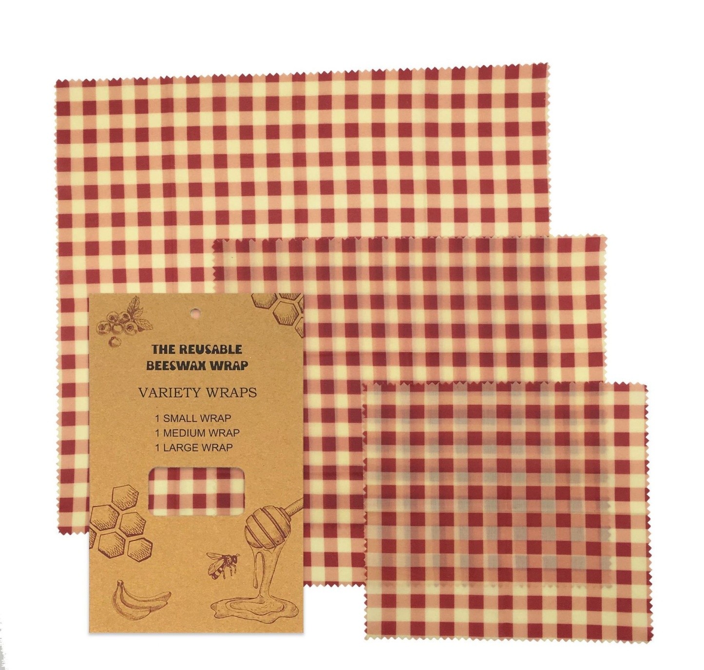 Organic cotton beeswax cling sheet