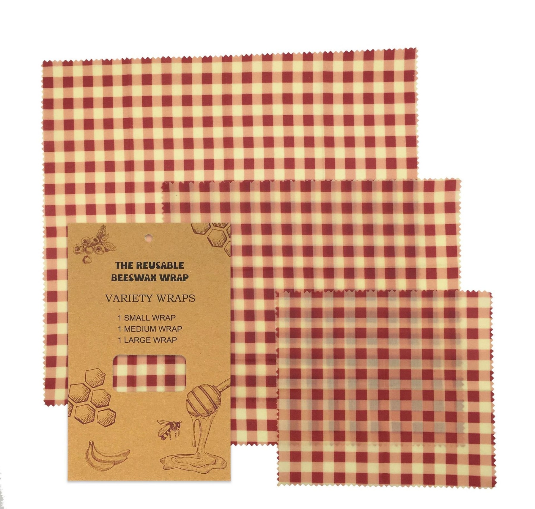 Organic cotton beeswax cling sheet