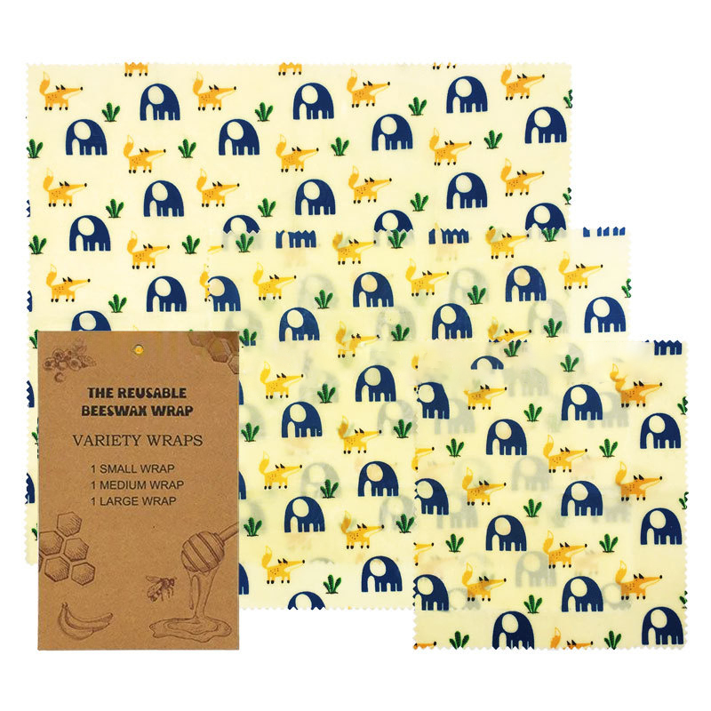 Organic cotton beeswax cling sheet