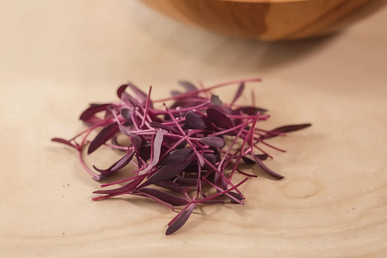 Organic Ruby Red Orach seeds, ideal for growing nutritious microgreens at home