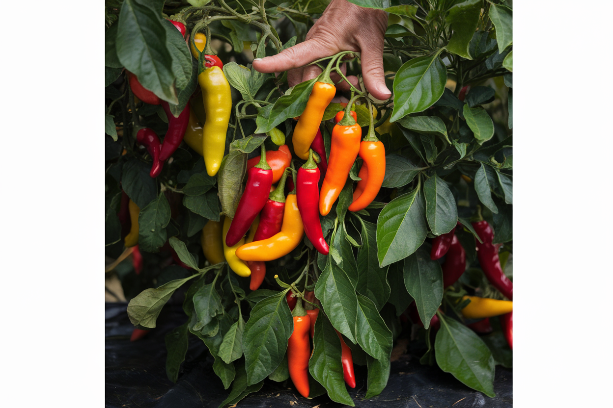 Organic Hungarian Hot Wax pepper seeds, perfect for adding heat to culinary dishes