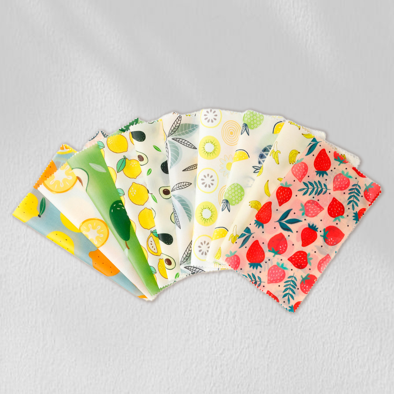 Organic cotton beeswax cling sheet