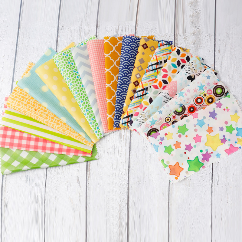 Organic cotton beeswax cling sheet