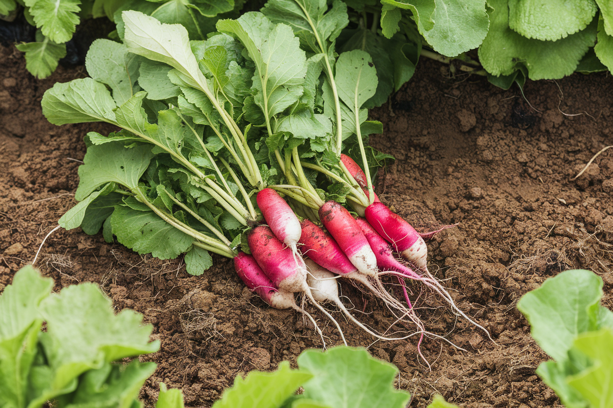 Organic radish seeds, ideal for growing fresh radishes in home gardens