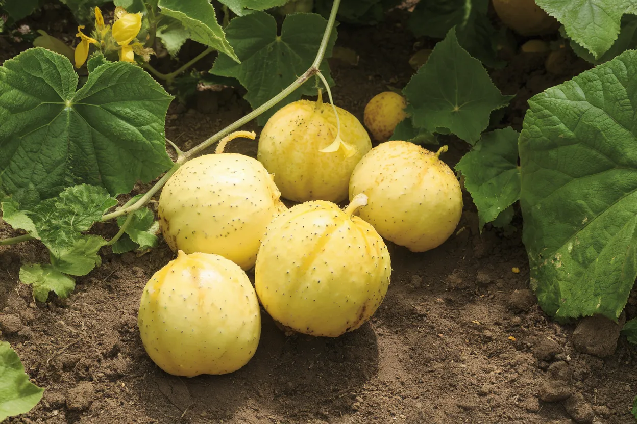 Organic Lemon Cucumber seeds ideal for nurturing vibrant, fresh cucumbers in your garden