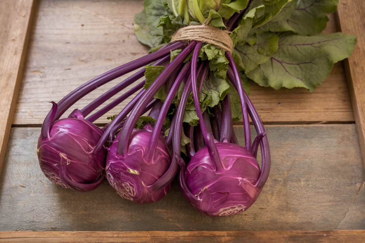 Organic Kolibri Kohlrabi seeds, perfect for nutritious home gardening