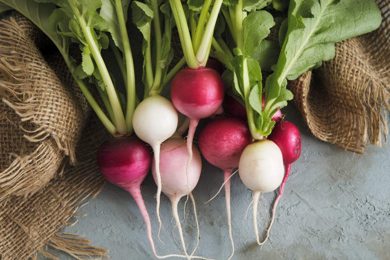 Organic radish seeds ideal for enhancing home garden vibrancy and health