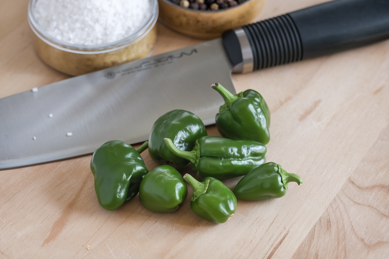 Organic Padron pepper seeds, ideal for growing in home vegetable gardens