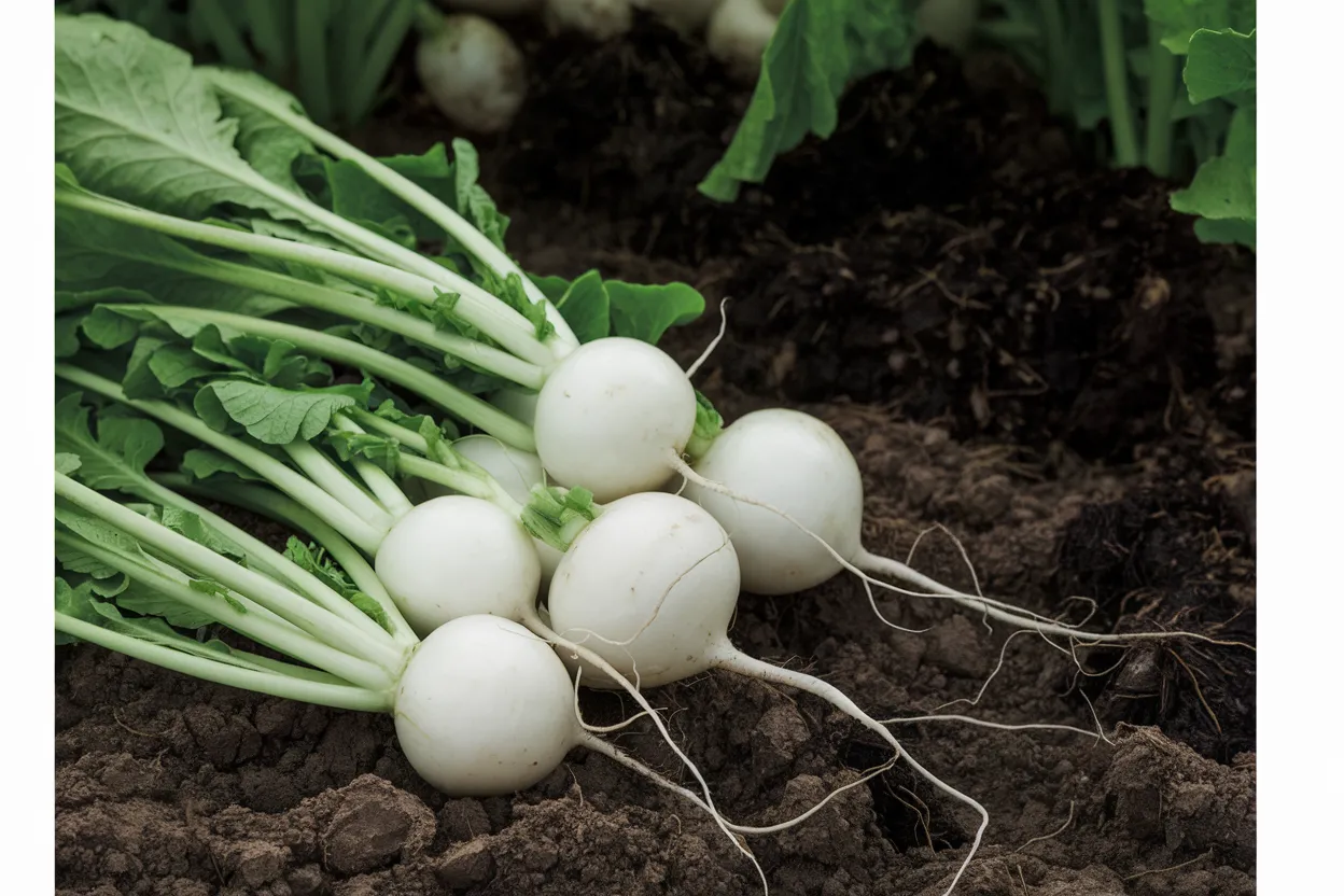 Organic Hakurei turnip seeds ideal for growing fresh turnips in home gardens