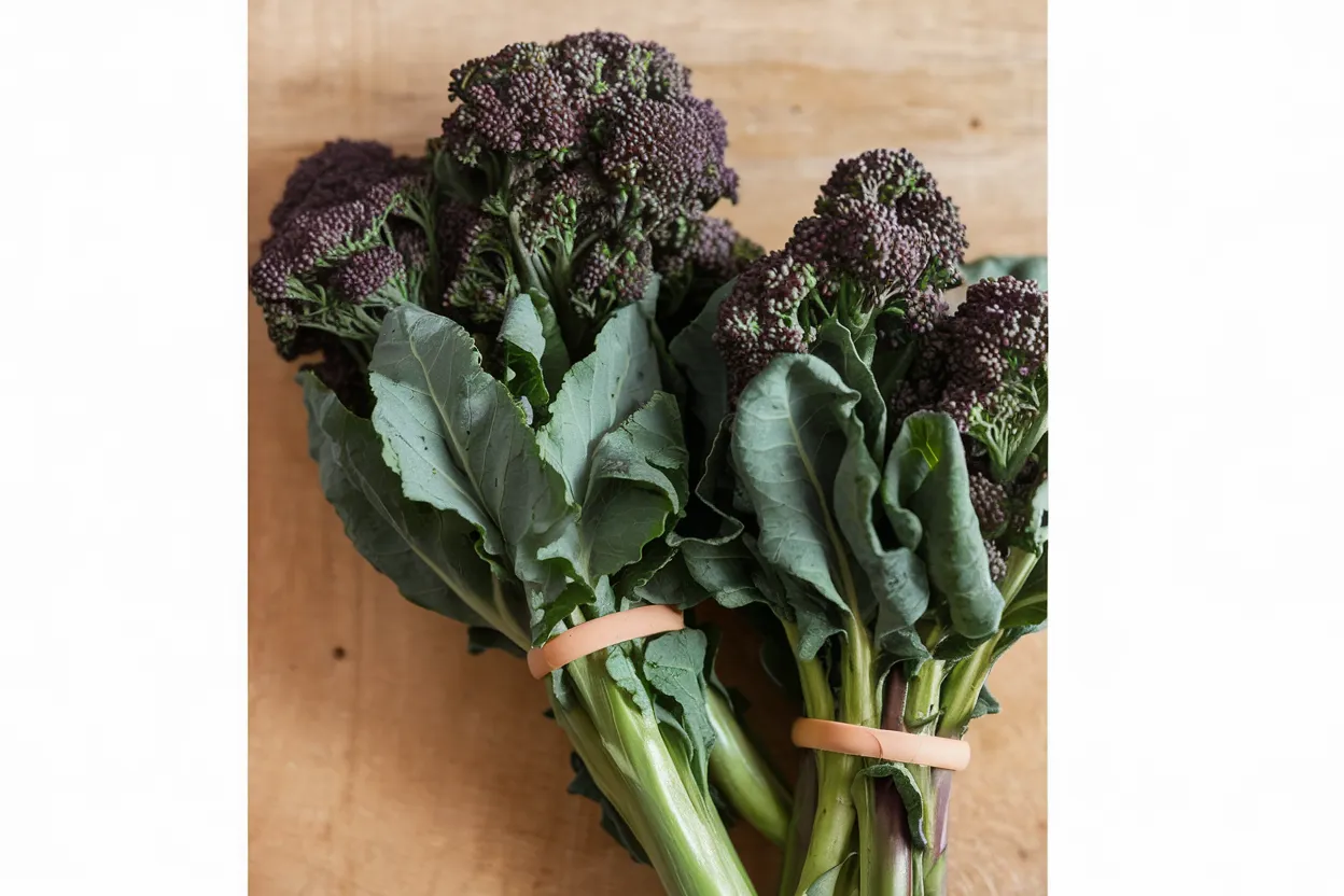 Organic Burgundy broccoli seeds, perfect for healthy garden growth and nutrition