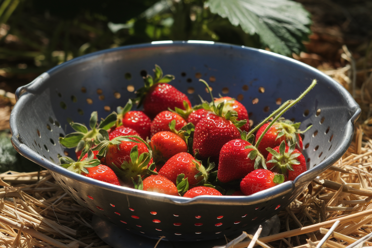 Organic Elan strawberry seeds, perfect for growing lush strawberries in home gardens