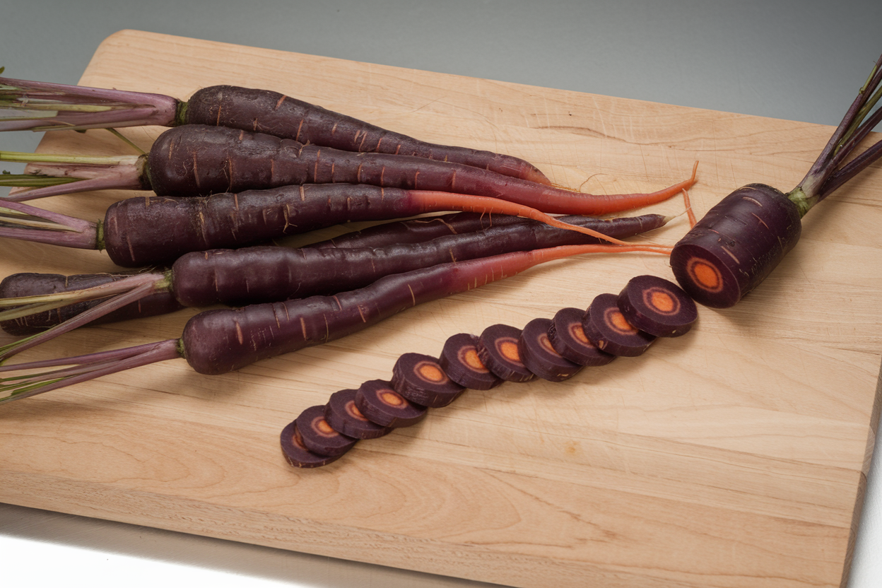 Organic Deep Purple carrot seeds, ideal for growing nutritious snacks at home