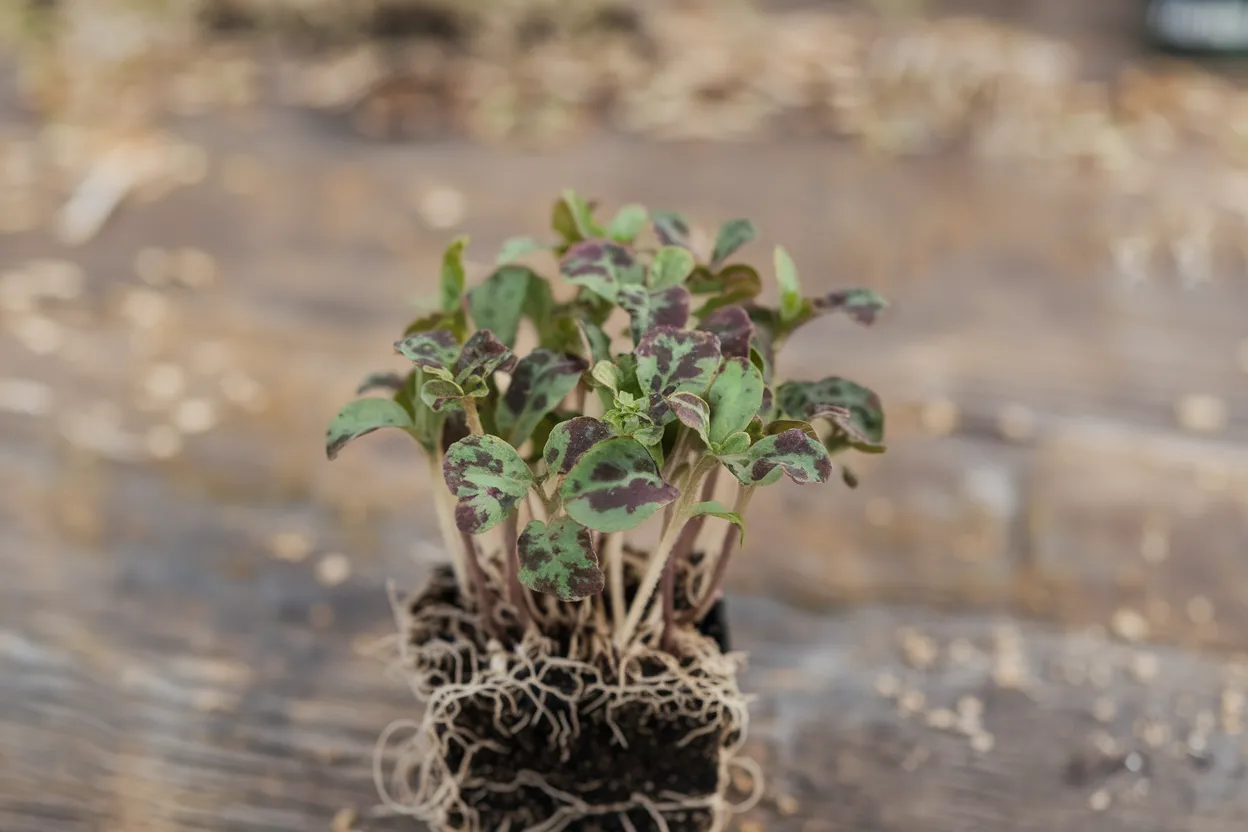 Organic bicolor basil seeds, ideal for growing fresh microgreens at home