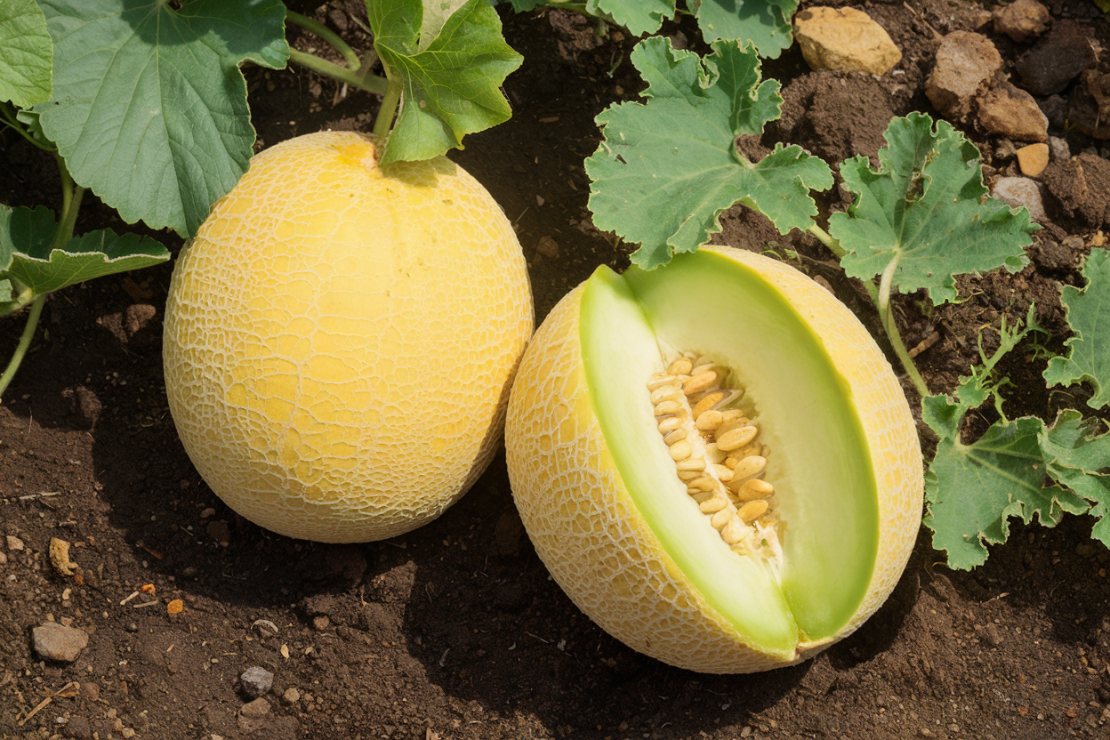 Organic Diplomat F1 melon seeds, perfect for eco-friendly gardening and robust crop yields