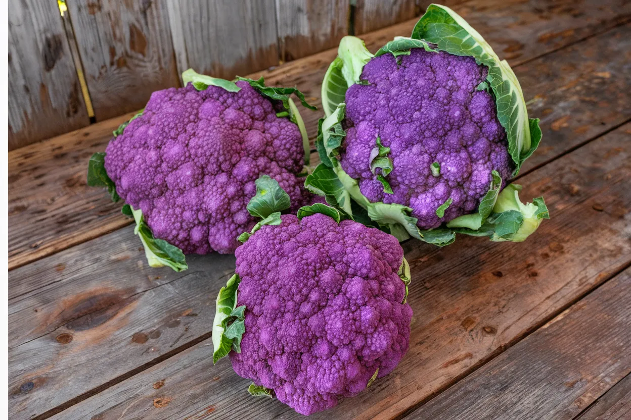 Organic Lavender Cauliflower seeds, perfect for eco-friendly gardening and robust plant growth