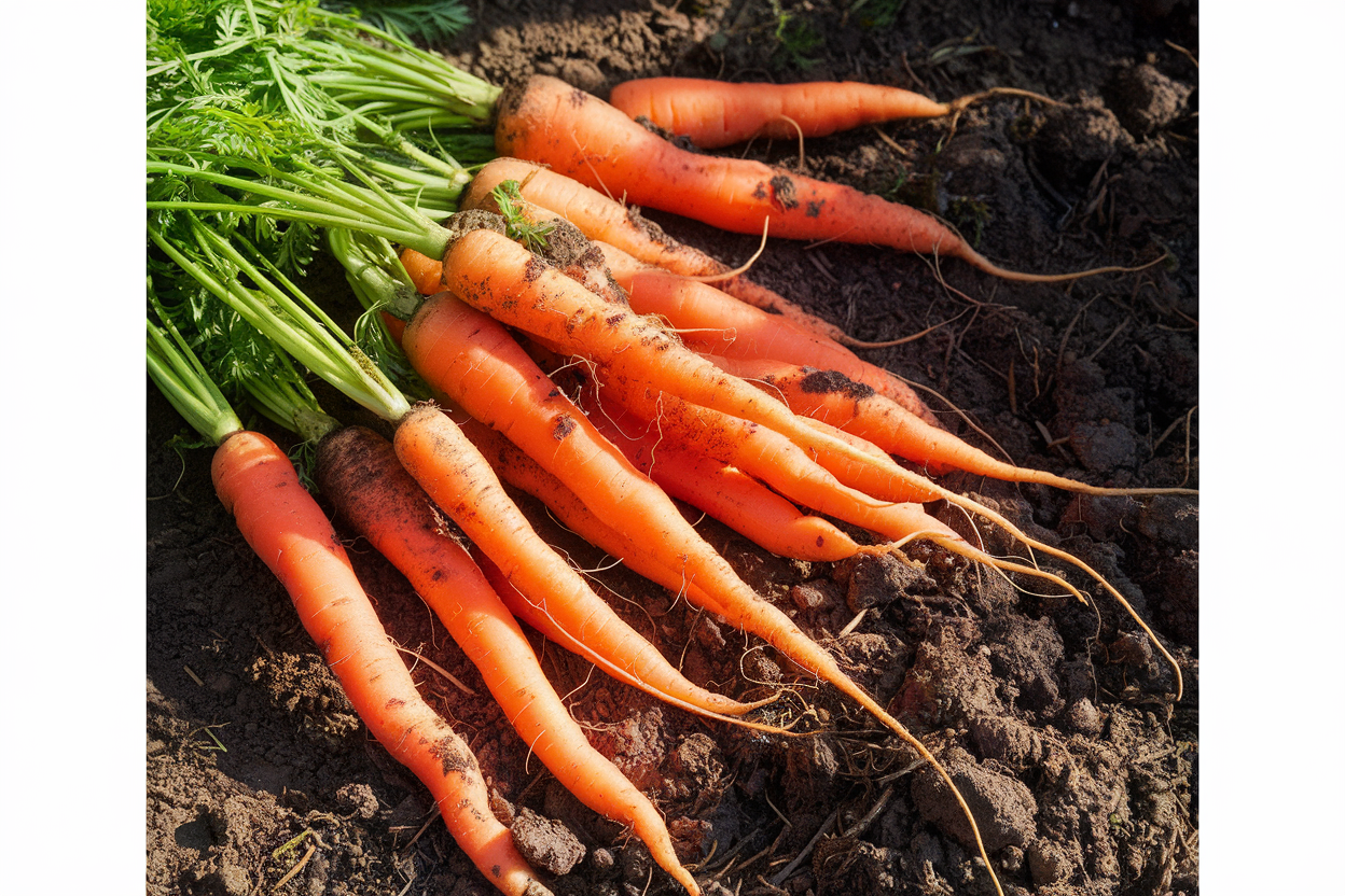 Organic F1 carrot seeds, perfect for enhancing soil and garden health