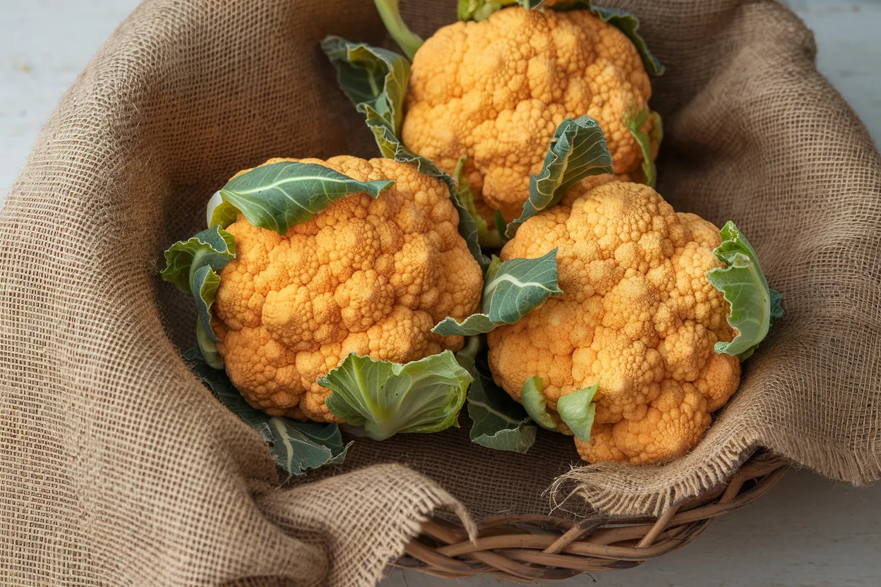 Organic F1 Cauliflower seeds, perfect for enhancing garden health and vegetable quality.