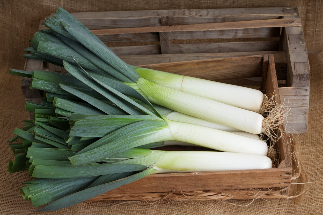 High-quality organic F1 leek seeds, ideal for boosting vegetable garden health and productivity