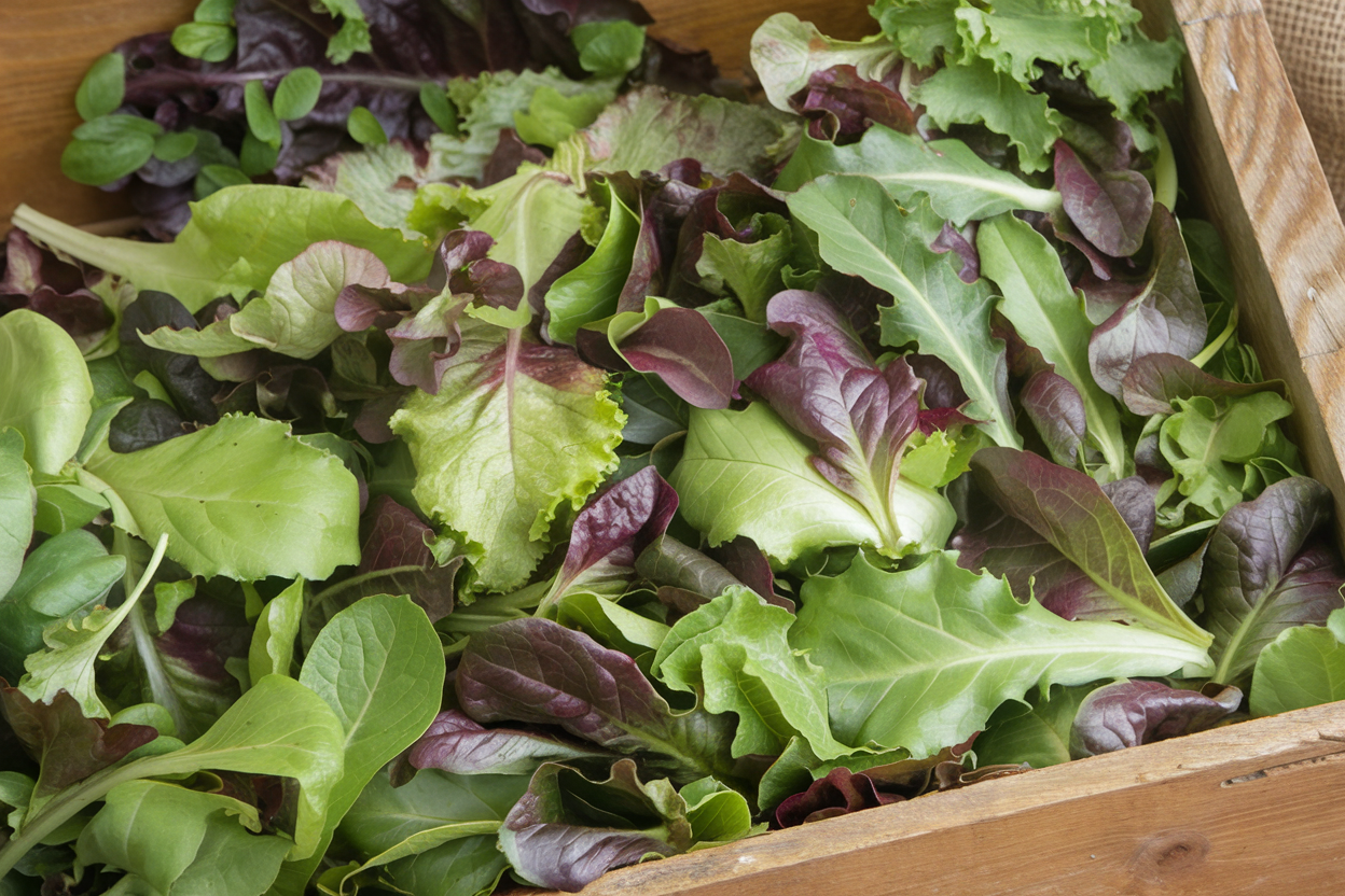 Organic Allstar Gourmet Lettuce seeds, ideal for growing fresh and healthy salad greens