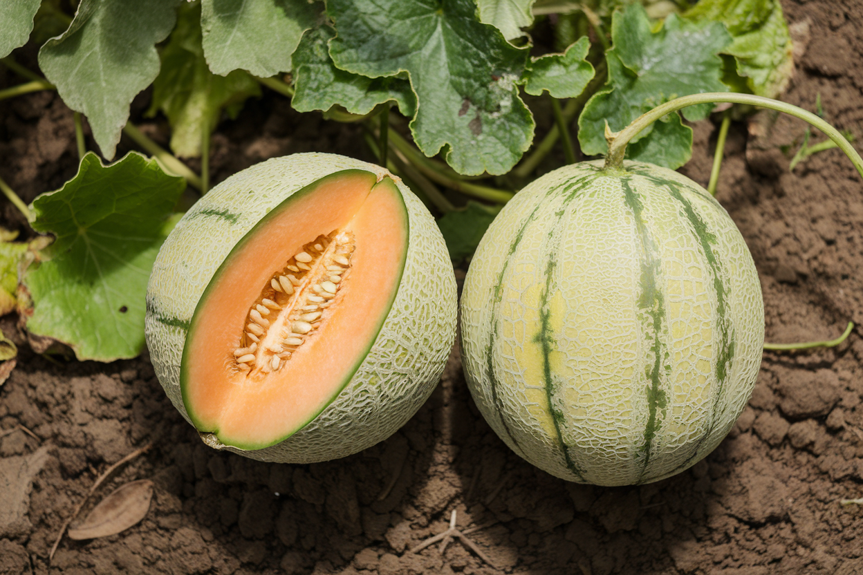 Organic Escorial melon seeds, perfect for home garden enthusiasts seeking healthful produce