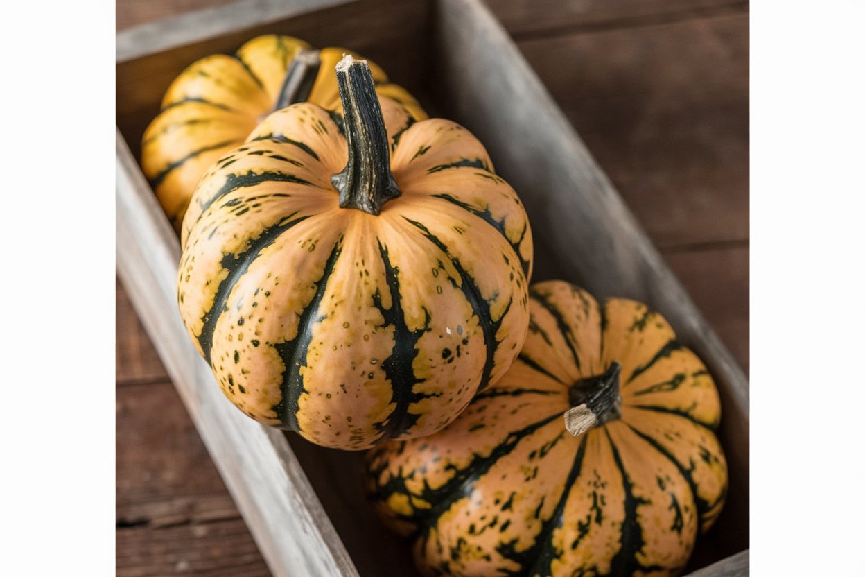 Organic acorn squash seeds, perfect for growing robust and healthy Honey Bun squashes