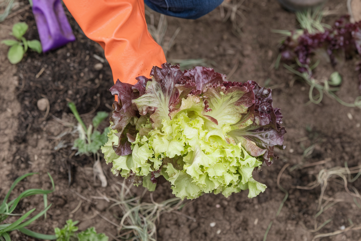 Organic pelleted lettuce seed, ideal for growing fresh, healthy salads at home