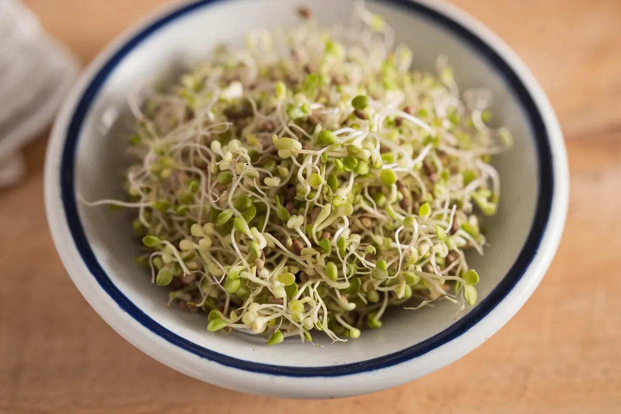 Organic broccoli seeds perfect for healthy sprouting and nutrition