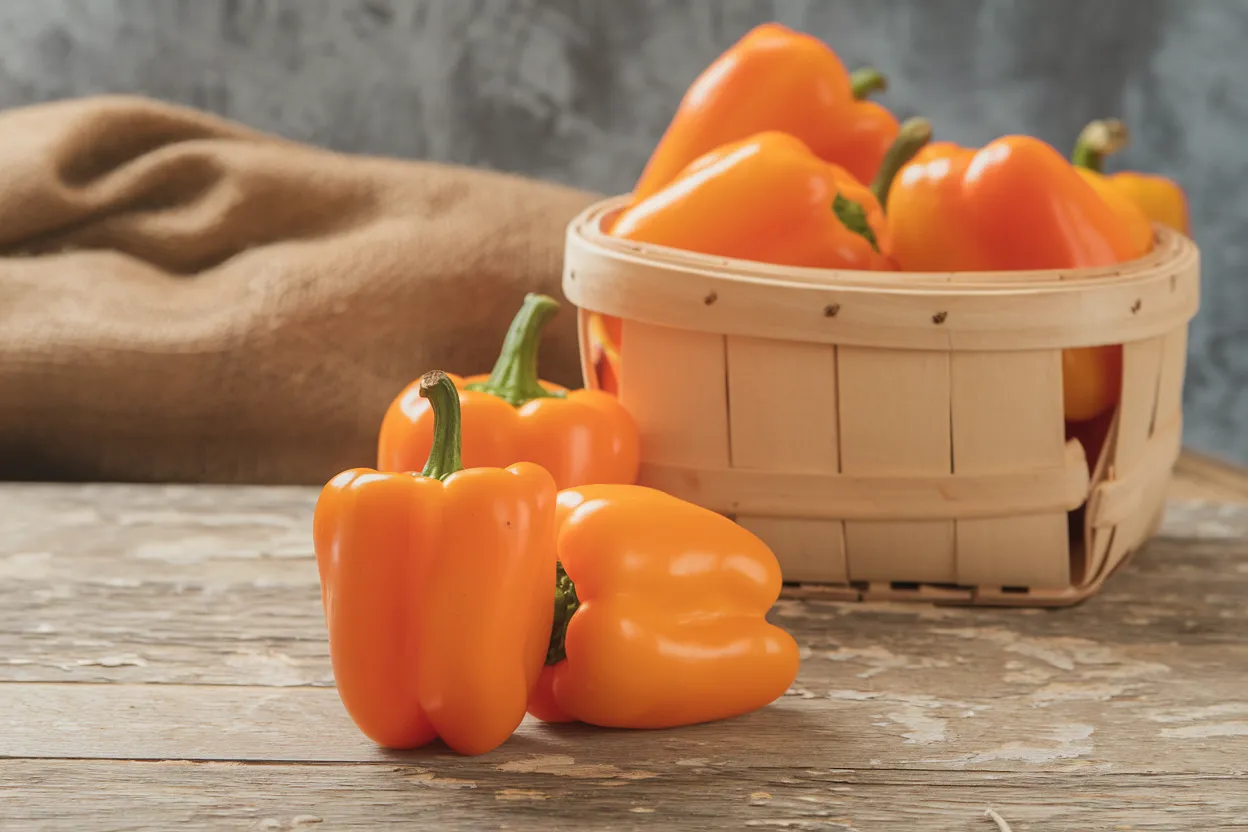 Organic Eros F1 bell pepper seeds, ideal for growing vibrant, healthy peppers in home gardens