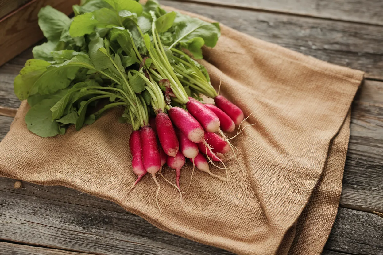 Premium organic Nelson radish seeds, ideal for growing crisp, flavorful radishes for salads