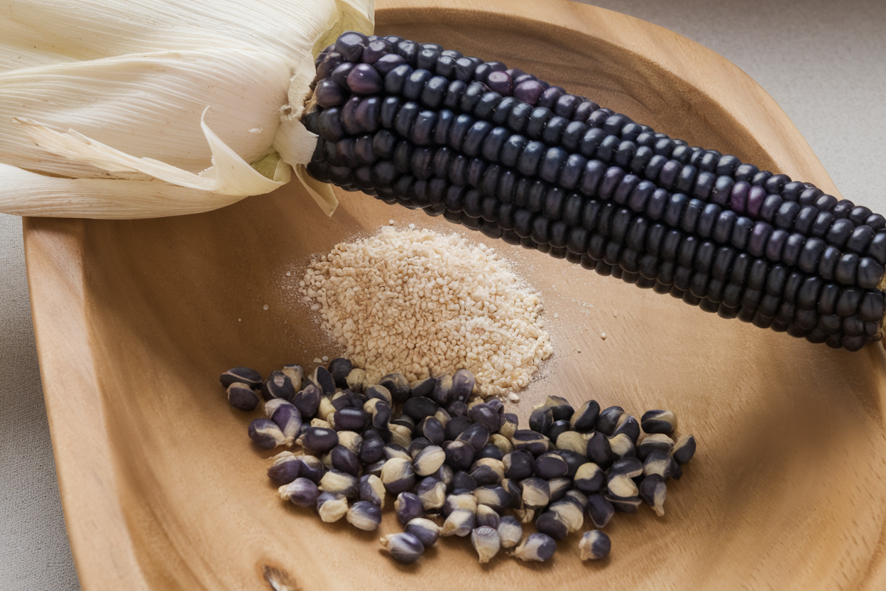 Organic corn seed, Jerry Petersen Blue, perfect for eco-friendly farming and robust crop production