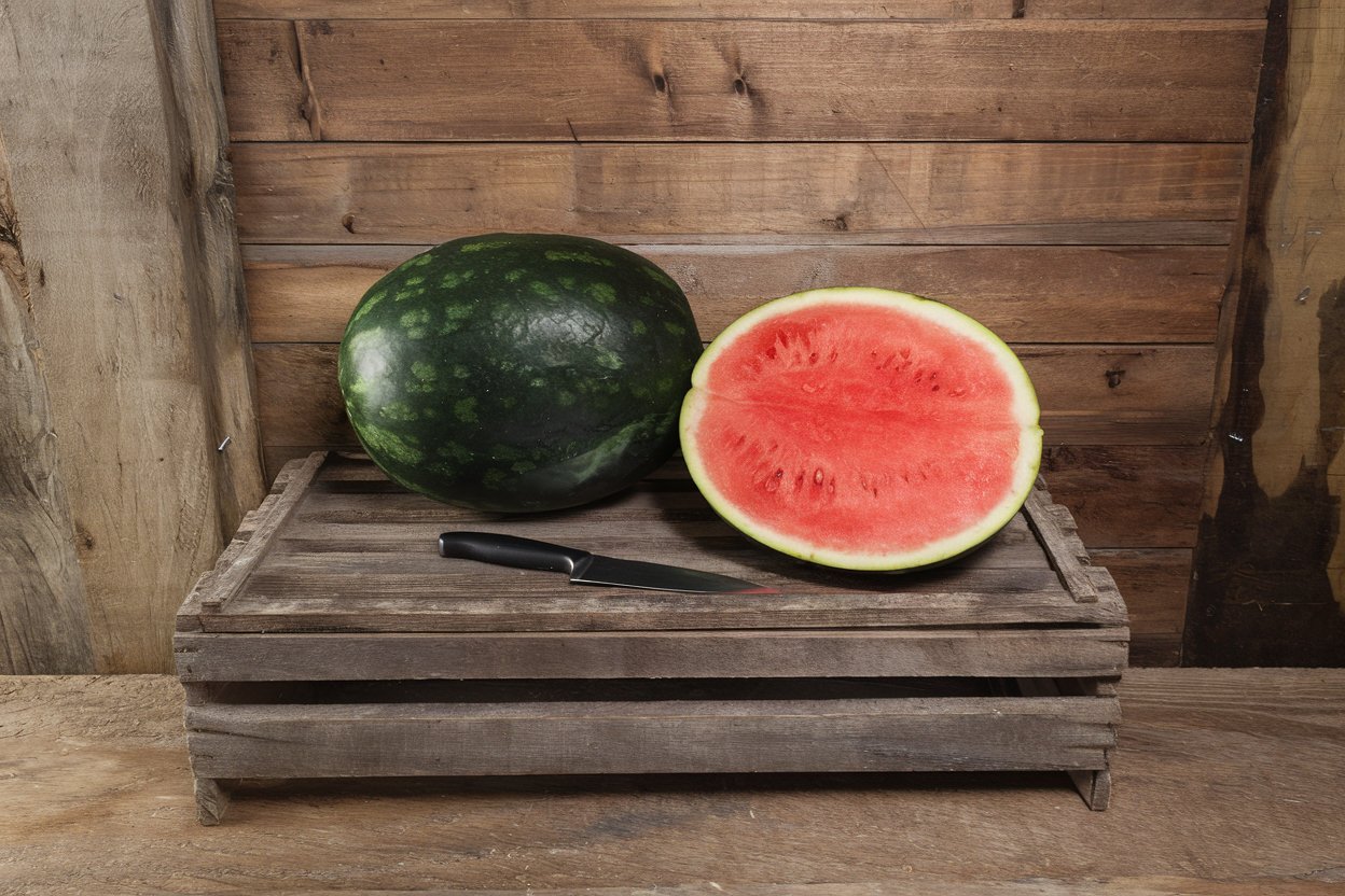 Organic Cracker Jack watermelon seeds, ideal for growing large, nutritious melons in your garden