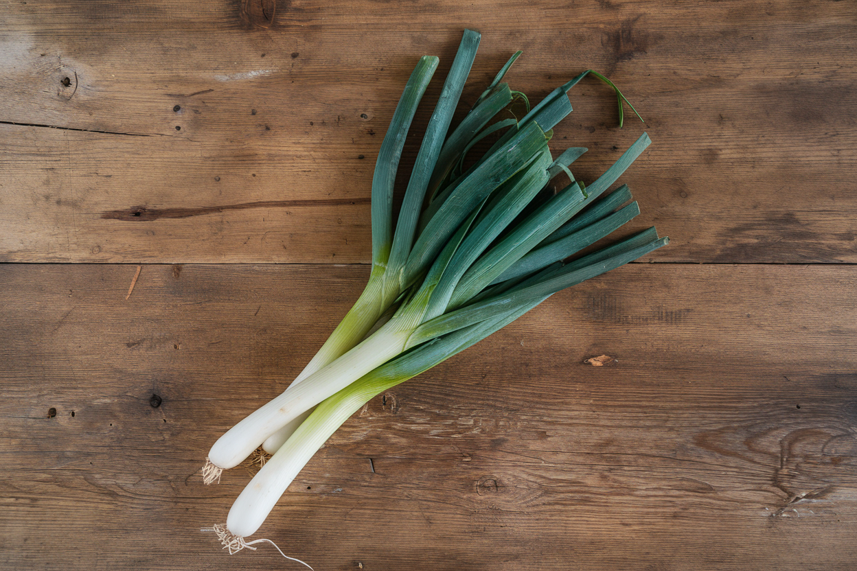 Organic Comanche leek seeds ideal for enhancing flavor in home vegetable gardens