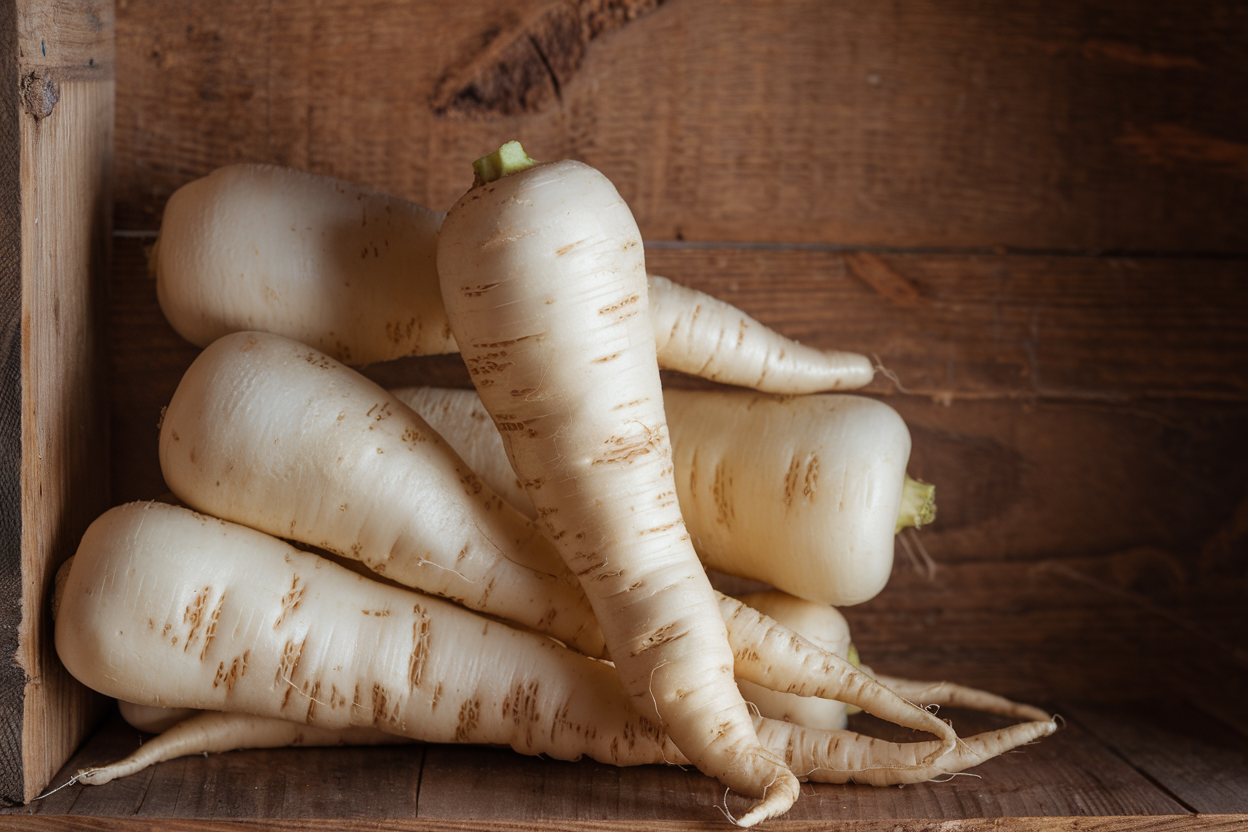 Organic Albion F1 Parsnip Seeds, perfect for nutritious root vegetable gardening