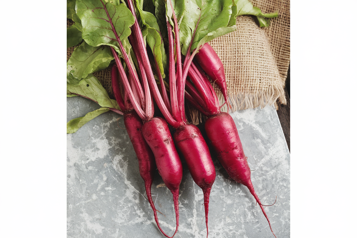 Organic Cylindra beet seeds, ideal for enhancing culinary dishes with fresh, nutritious beets