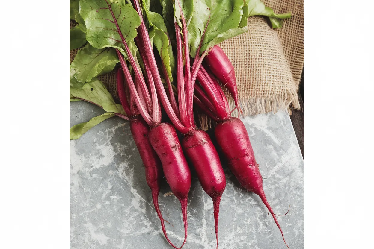 Organic Cylindra beet seeds, ideal for enhancing culinary dishes with fresh, nutritious beets