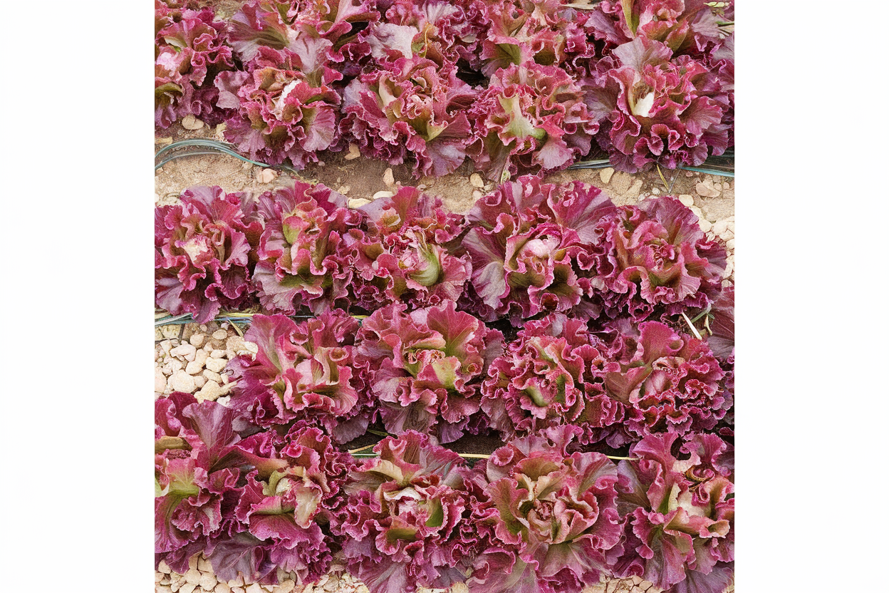 Organic pelleted lettuce seed, ideal for growing fresh, healthy salads at home
