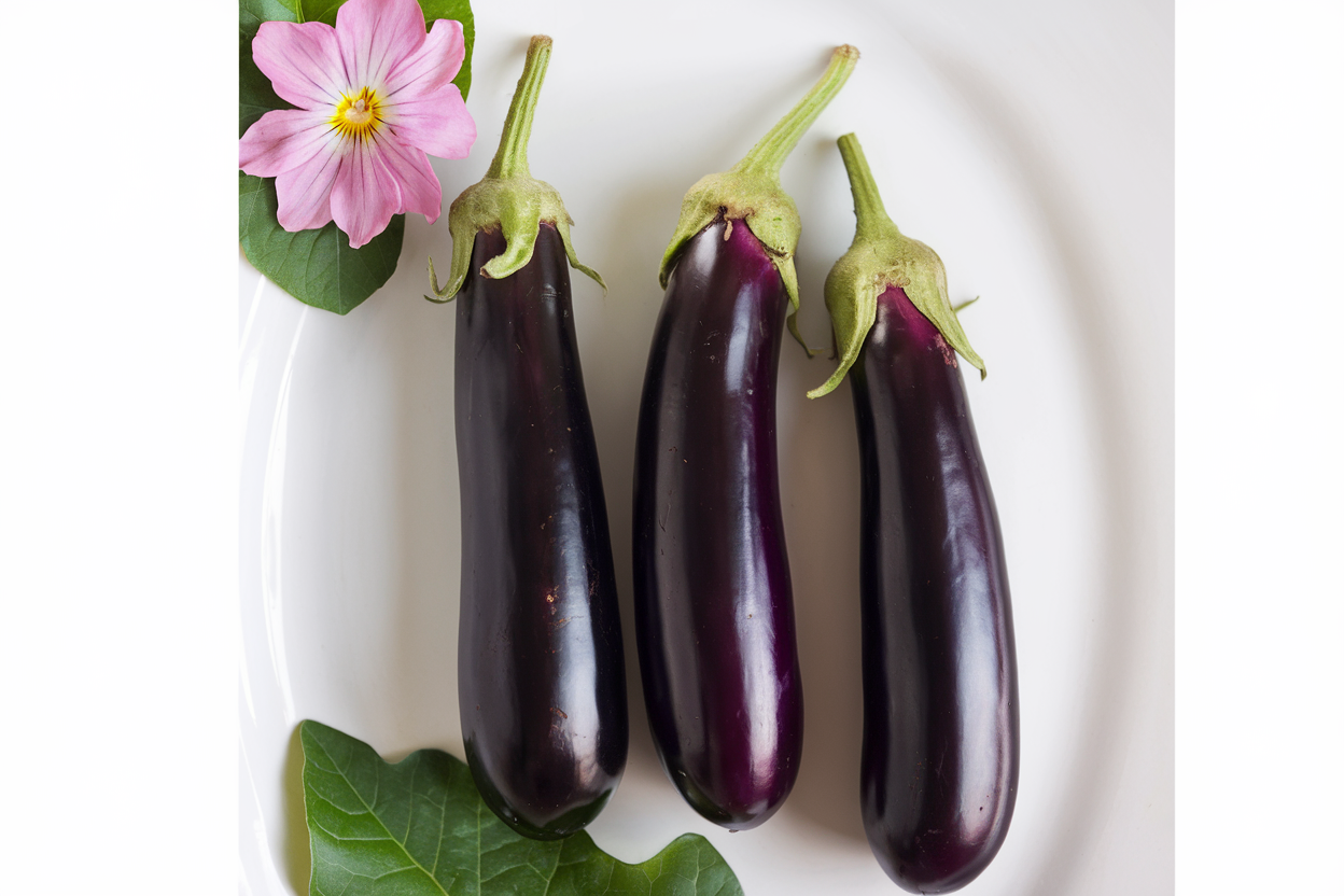 Organic Hansel Eggplant Seeds, perfect for home gardens and healthy meals