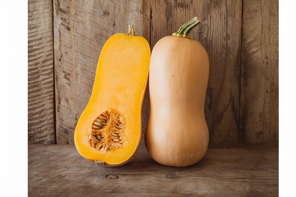 Organic butternut squash seeds, ideal for growing in home vegetable gardens