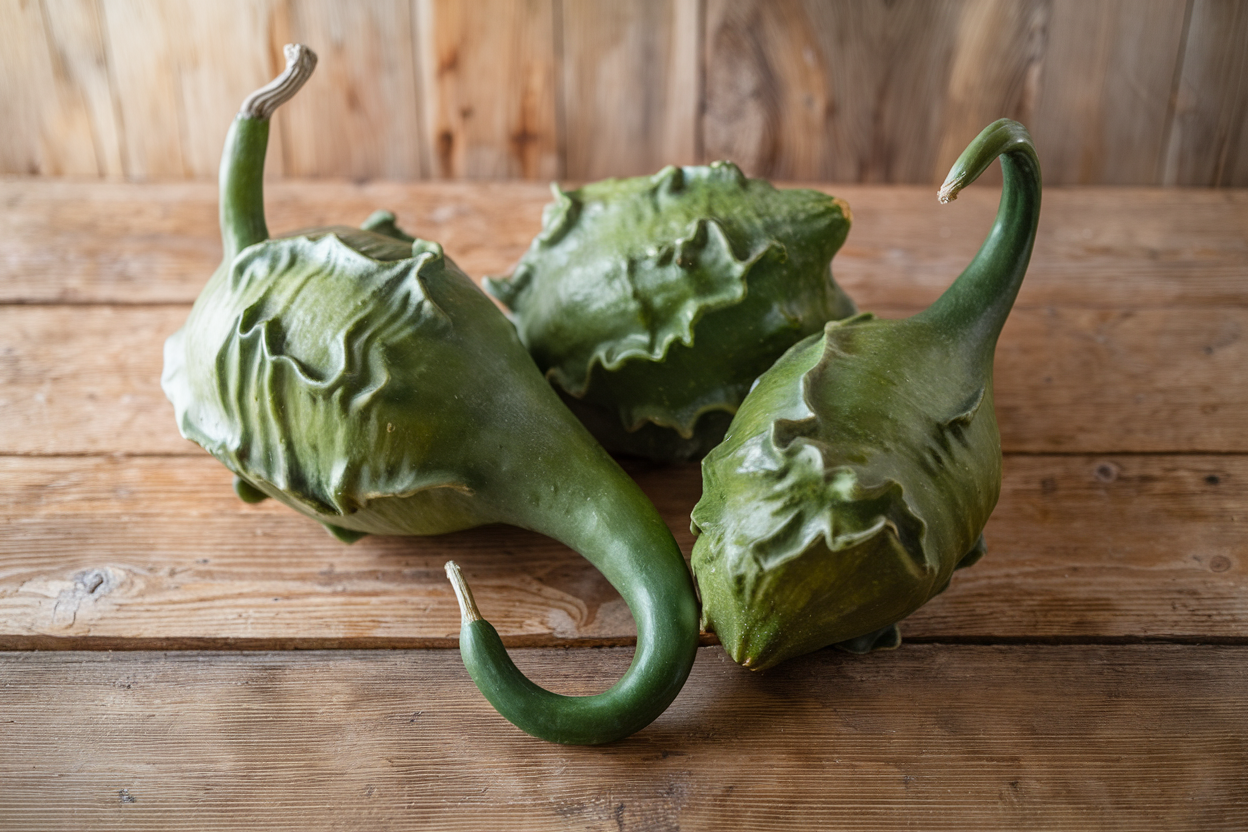 Organic Dinosaur Gourd Seeds, ideal for cultivating unique and eye-catching garden gourds