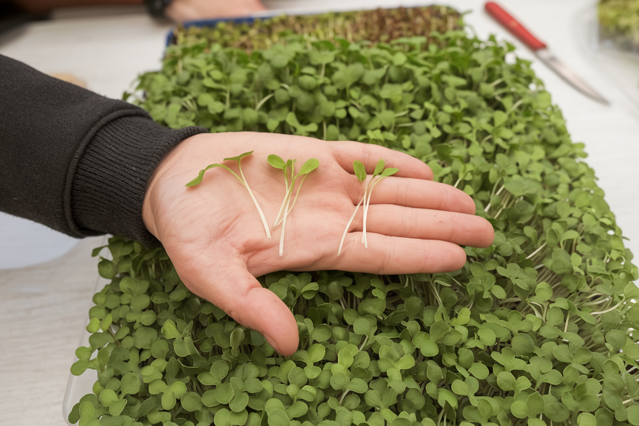 Organic broccoli seeds ideal for growing healthy, nutrient-packed microgreens