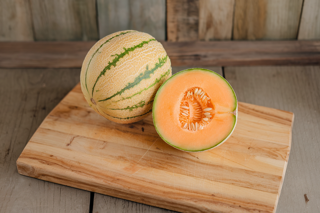 Organic F1 Griselet melon seeds, perfect for cultivating large, healthy melons
