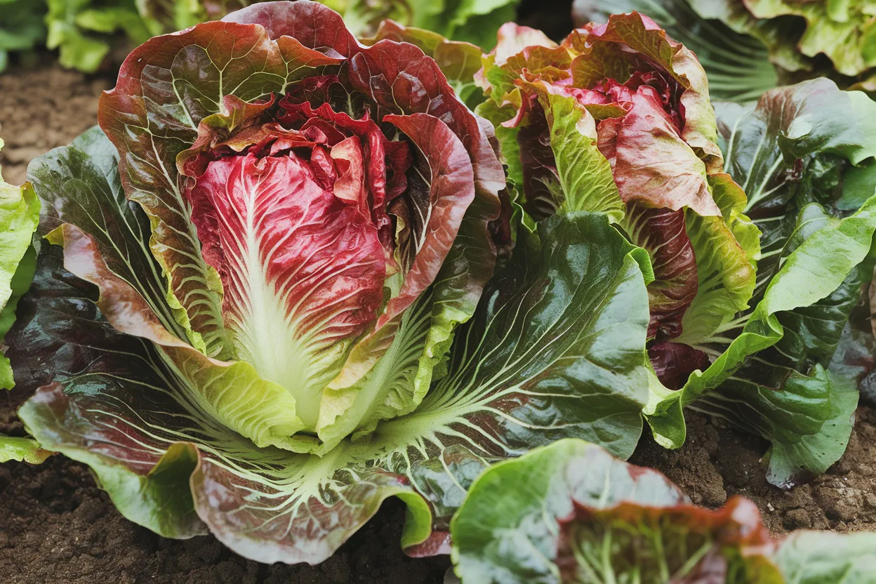 Organic F1 Radicchio seeds perfect for growing vibrant, nutritious salads