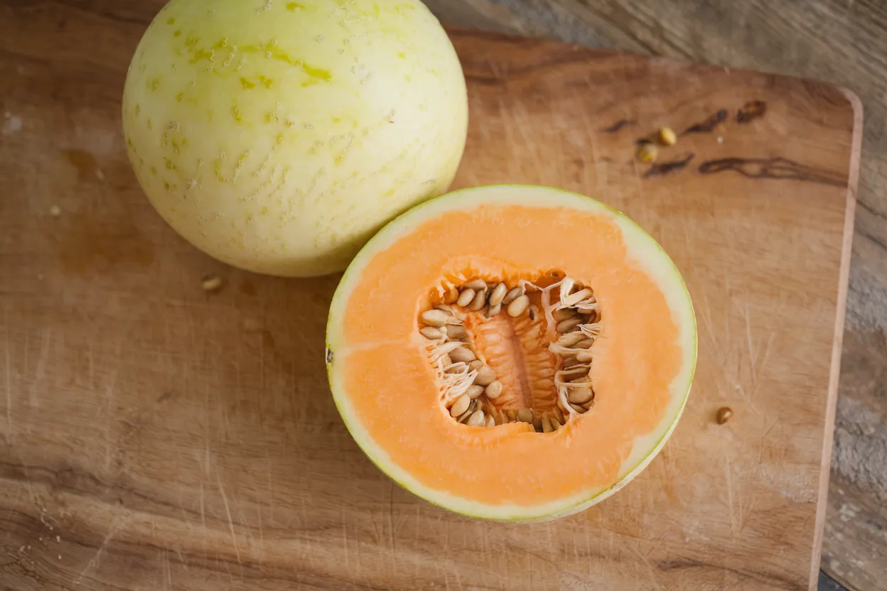 Organic Honey Blonde melon seeds, perfect for growing sweet and healthy snacks