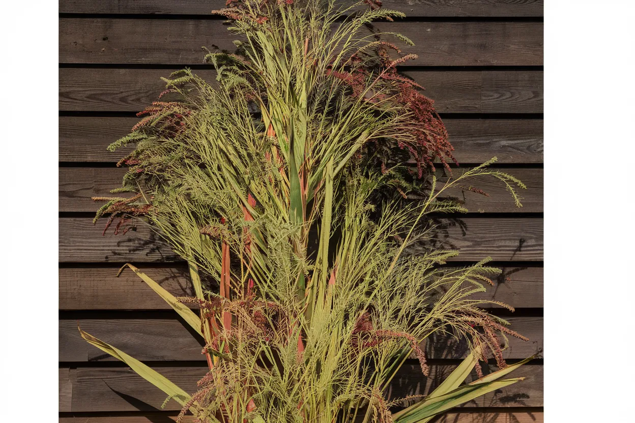 Organic broom corn seeds, perfect for handcrafting traditional brooms, sustainable agriculture