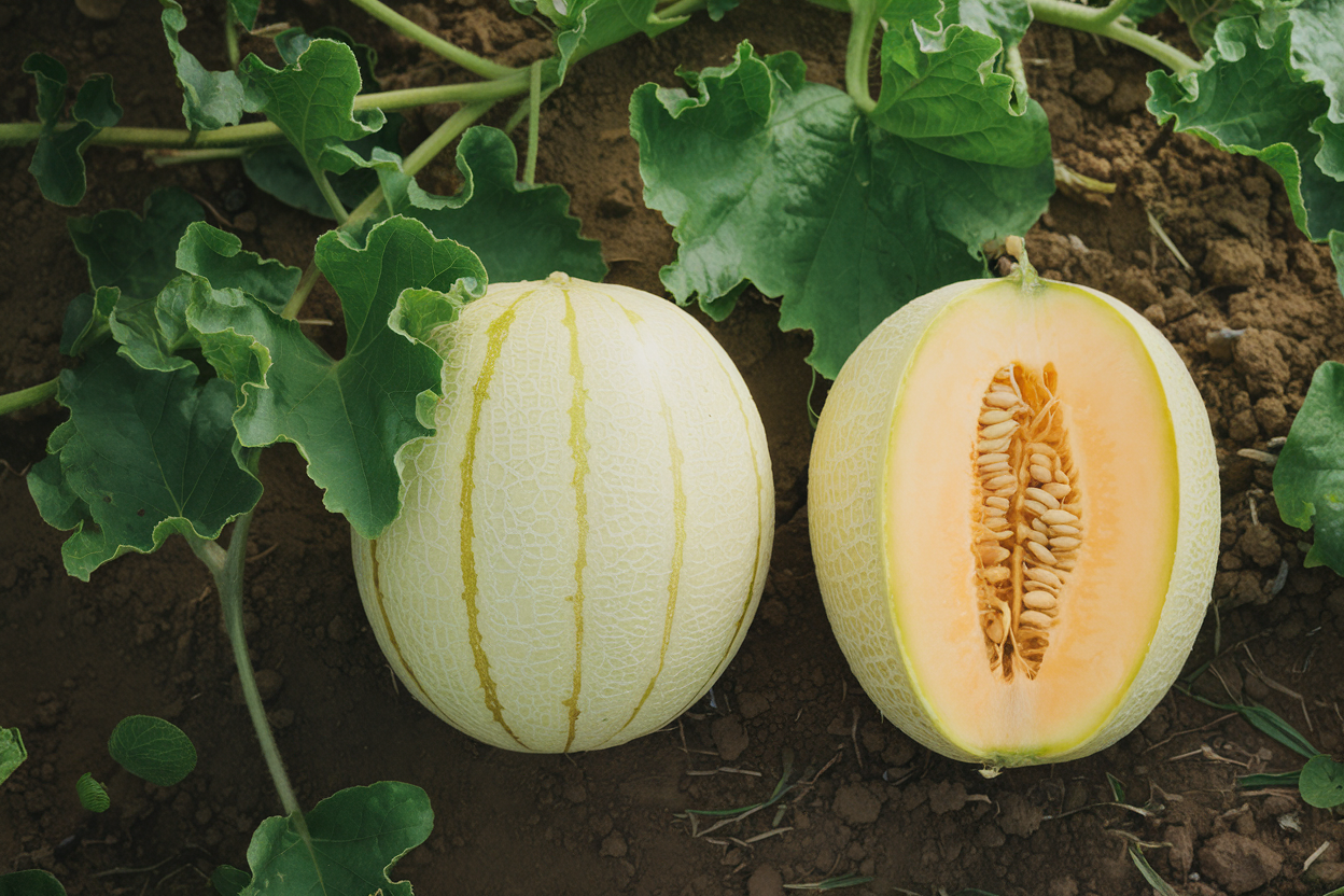 Organic F1 Halona melon seeds, ideal for enhancing garden health and vigor